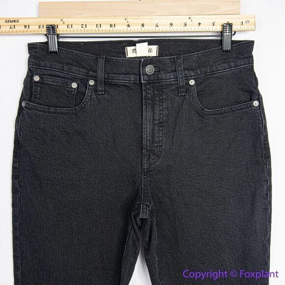 NEW Madewell The Mid-Rise Perfect Vintage Jeans Clean Black Wash, 26 - Picture 5 of 15